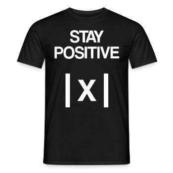 Stay Positive Mathematics - Men's T-Shirt - black - Front - AI Model Male 178 light (178cm)