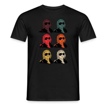 Retour Compositeur de musique classique - T-shirt homme - noir - Devant - AI Model Male 178 light (178cm)