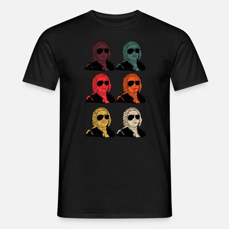Back Klassik Musik Komponist - Männer T-Shirt - Schwarz
