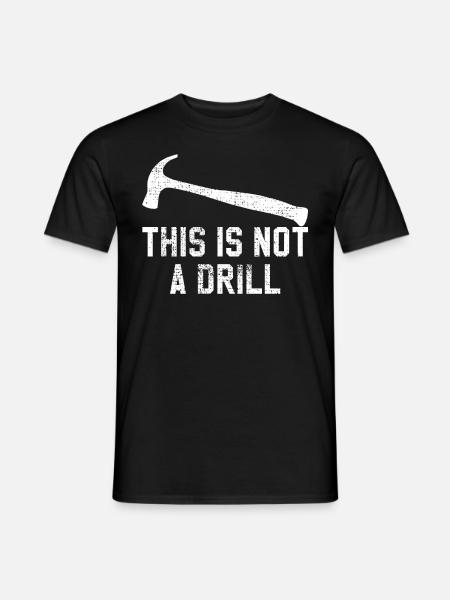 Carpenter carpenter hammer - Men's T-Shirt - black