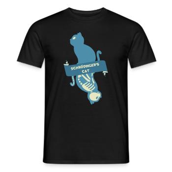 Schroedinger’s Cat I Funny Dead or Alive - T-shirt homme - noir - Devant - AI Model Male 178 light (178cm)