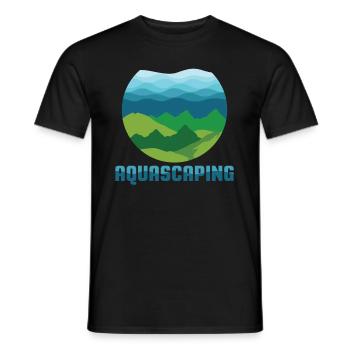 Aquascaping design I Aquarium Fish Tank Gardener - T-shirt homme - noir - Devant - AI Model Male 178 light (178cm)