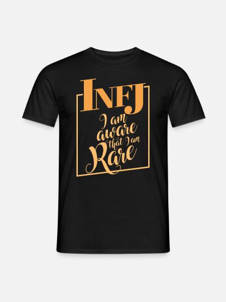INFJ conscient que je suis rare design drôle cadeau - T-shirt homme - noir