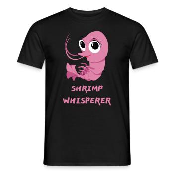 Jumbo Crevette graphique I Crevette Chuchoteur Drôle Cadeau - T-shirt homme - noir - Devant - AI Model Male 178 light (178cm)