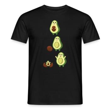 Mamacado Maman enceinte Cadeau Mignon Avocat Bébé - T-shirt homme - noir - Devant - AI Model Male 178 light (178cm)