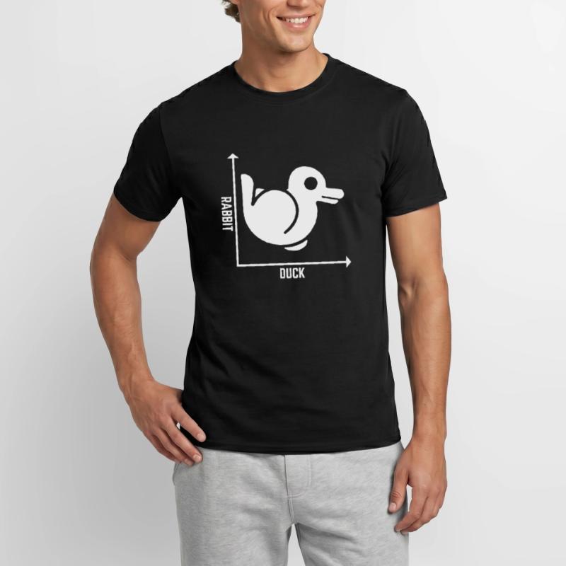 Rabbit Duck Graph Math Pun Schüler Lehrer Ostern Männer T-Shirt