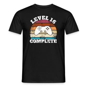 16 anniversaire 16 ans seize cadeaux joueurs - T-shirt homme - noir - Devant - AI Model Male 178 light (178cm)