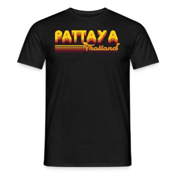 Pattaya - Leben am Meer sommerliches Design - Männer T-Shirt - Schwarz - Vorne - AI Model Male 178 light (178cm)