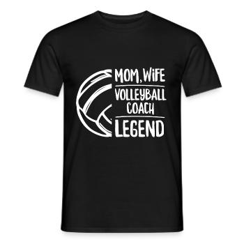 Volleyball-Angebot für deine Volleyball-Trainerin - Männer T-Shirt - Schwarz - Vorne - AI Model Male 178 light (178cm)