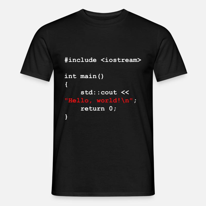 Programmer Coder Software Developer - Men's T-shirt - black