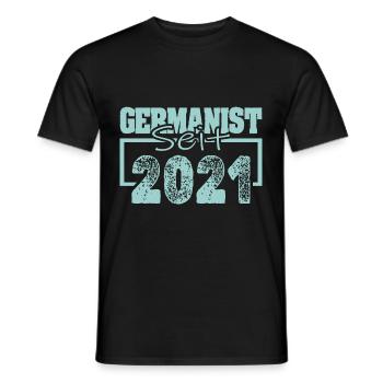Deutsch 2021 - Männer T-Shirt - Schwarz - Vorne - AI Model Male 178 light (178cm)