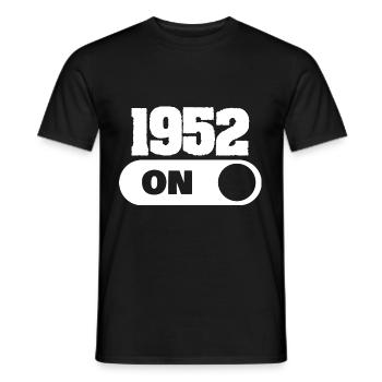 52s - Men's T-Shirt - black - Front - AI Model Male 178 light (178cm)