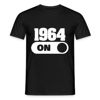 Witzig 1964 - Men's T-Shirt - black - Front - AI Model Male 178 light (178cm)