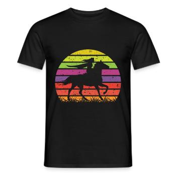 Unicorn Superheroine - Men's T-Shirt - black - Front - AI Model Male 178 light (178cm)