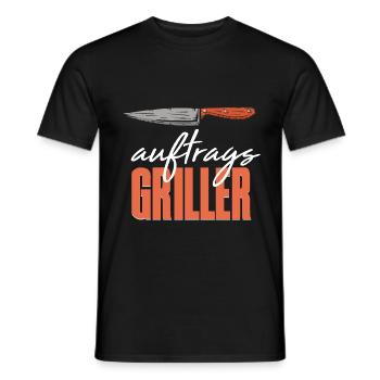 Grillen Grillmeister BBQ Grillkönig - Männer T-Shirt - Schwarz - Vorne - AI Model Male 178 light (178cm)