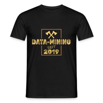 2019 - Men's T-Shirt - black - Front - AI Model Male 178 light (178cm)