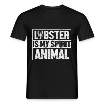 Homard Cancer de la mer Lobster Fruits de mer - T-shirt homme - noir - Devant - AI Model Male 178 light (178cm)