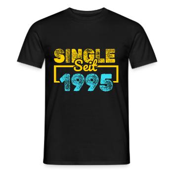 seit 1995 - Männer T-Shirt - Schwarz - Vorne - AI Model Male 178 light (178cm)