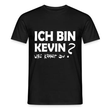 Vorname Geschenkidee Kevin - Männer T-Shirt - Schwarz - Vorne - AI Model Male 178 light (178cm)