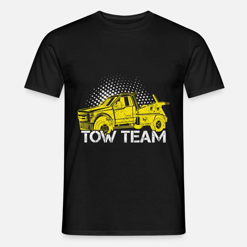 Abschleppwagen Abschleppdienst Abschlepper - Männer T-Shirt - Schwarz