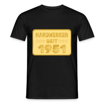 seit 1951 - Männer T-Shirt - Schwarz - Vorne - AI Model Male 178 light (178cm)