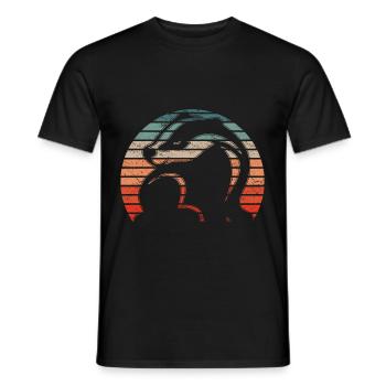 Rétro 1990- 1000 000 000 000 - T-shirt homme - noir - Devant - AI Model Male 178 light (178cm)