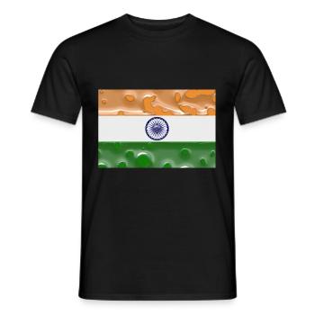 Indien - Männer T-Shirt - Schwarz - Vorne - AI Model Male 178 light (178cm)