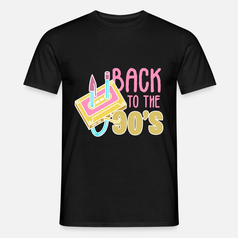 90s 90er - Männer T-Shirt - Schwarz