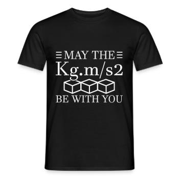 Physik Physiker - Männer T-Shirt - Schwarz - Vorne - AI Model Male 178 light (178cm)