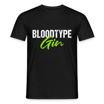 Bloodtype Gin Gin Lovers - Men's T-Shirt - black - Front - AI Model Male 178 light (178cm)