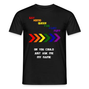 DEMANDEZ-MOI MON NOM - T-shirt homme - noir - Devant - AI Model Male 178 light (178cm)