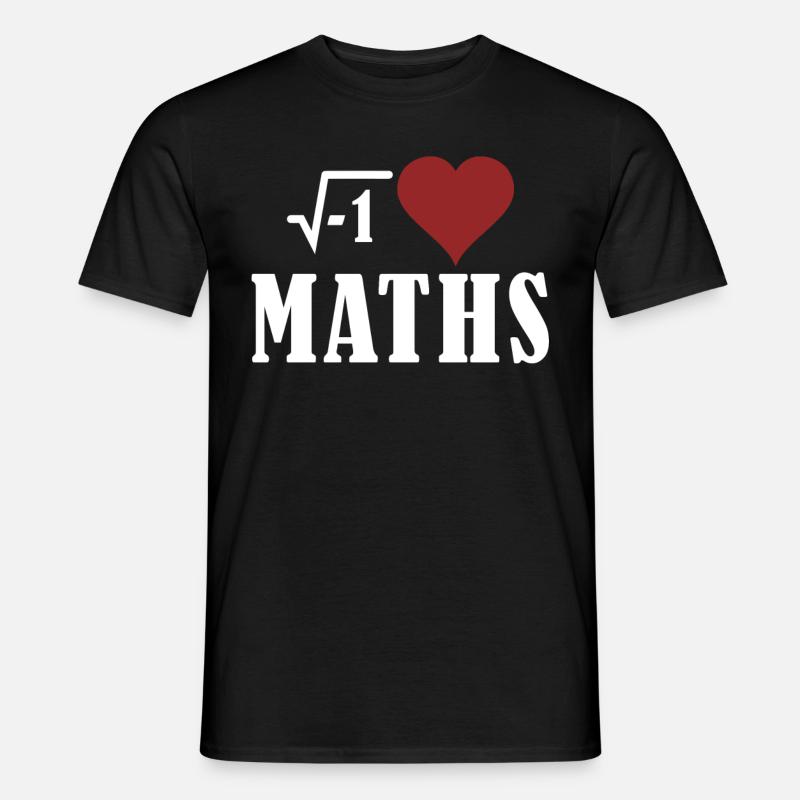 i Love Maths - Männer T-Shirt - Schwarz