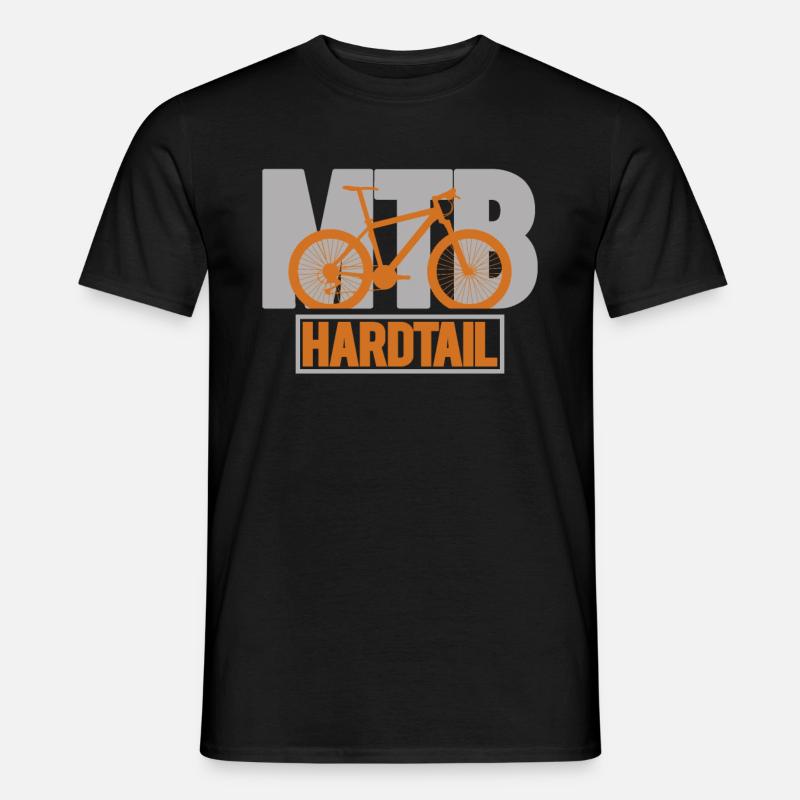 MTB Hardtail - Männer T-Shirt - Schwarz