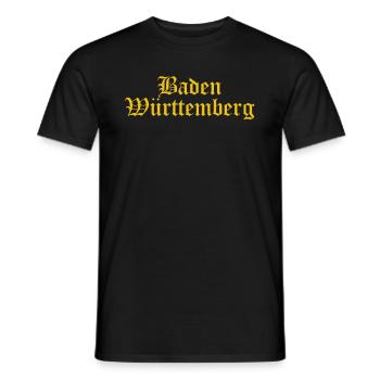 Baden Württemberg - Men's T-Shirt - black - Front - AI Model Male 178 light (178cm)