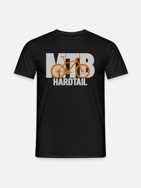 MTB hardtail - Männer T-Shirt - Schwarz