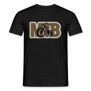 MTB - Men's T-Shirt - black - Front - AI Model Male 178 light (178cm)