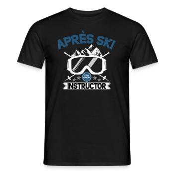 Apres Ski Instructor - Männer T-Shirt - Schwarz - Vorne - AI Model Male 178 light (178cm)