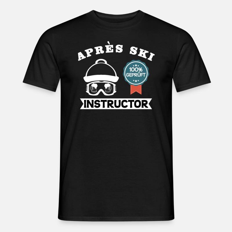 Apres Ski Instructor - Männer T-Shirt - Schwarz
