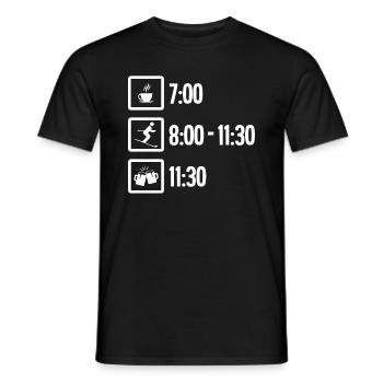 Journée de ski après - T-shirt homme - noir - Devant - AI Model Male 178 light (178cm)