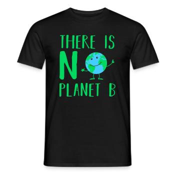 Il n'y a pas de planète B - T-shirt homme - noir - Devant - AI Model Male 178 light (178cm)