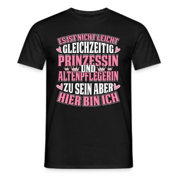Altenpflegerin Altenpflegerin Altenpflegerin - Männer T-Shirt - Schwarz - Vorne - AI Model Male 178 light (178cm)