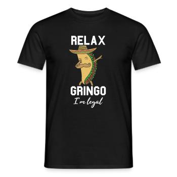 Relax Gringo I'm Legal - T-shirt homme - noir - Devant - AI Model Male 178 light (178cm)