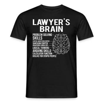 Cerveau de l'avocat - T-shirt homme - noir - Devant - AI Model Male 178 light (178cm)