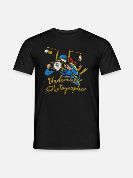 Photographer Taucher Unterwasser Fotograf Spruch - Männer T-Shirt - Schwarz