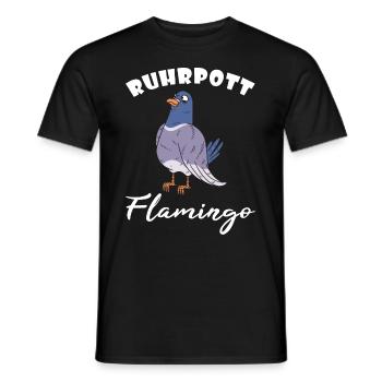 Original Ruhrpott Flamingo Ruhrgebiet Geschenk - Männer T-Shirt - Schwarz - Vorne - AI Model Male 178 light (178cm)