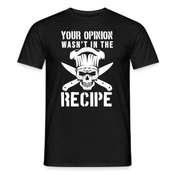 Chef & Kitchen Hobby Cook Gifts - Men's T-Shirt - black - Front - AI Model Male 178 light (178cm)