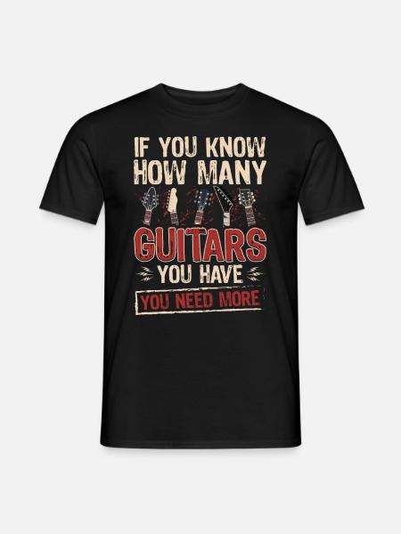 Musicien Guitariste Cadeau Guitariste - T-shirt homme - noir