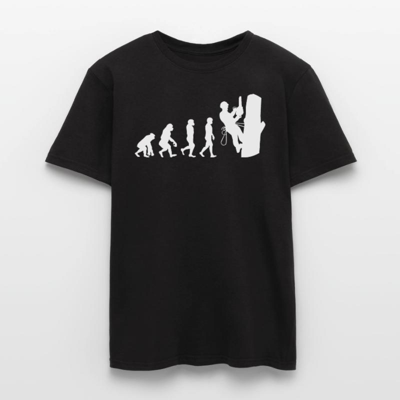 Baumpfleger Baumkletterer Kletter trimmer Evolution Männer T-Shirt