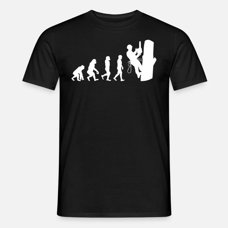 Arborist Tree Climber Climbing Trimmer Evolution - Men's T-shirt - black