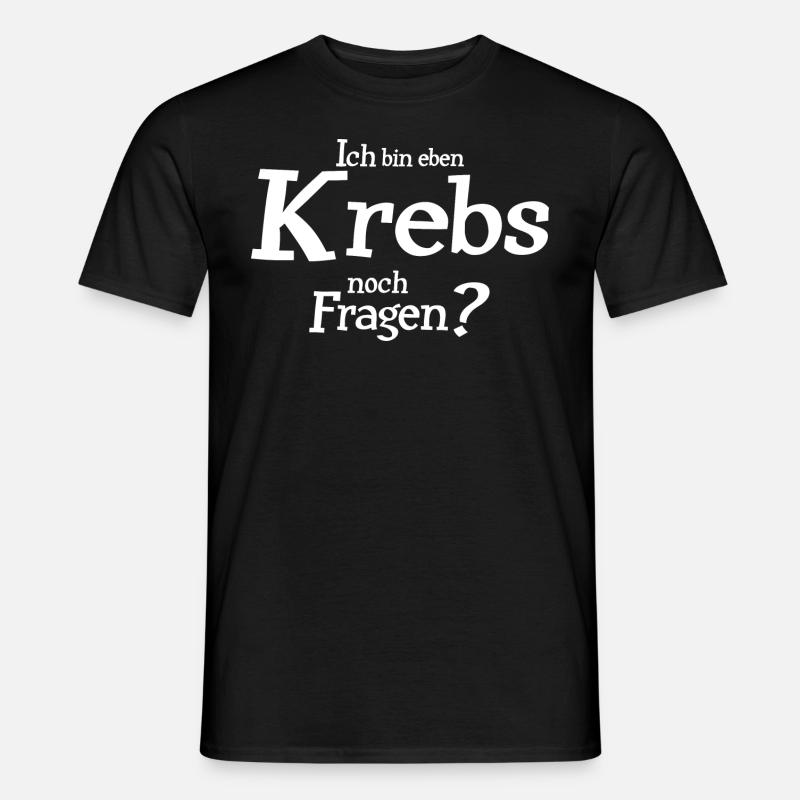 Sternzeichen Krebs - Männer T-Shirt - Schwarz